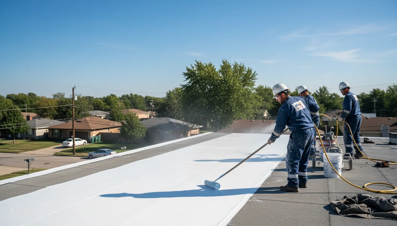 Commercial roof coating in Velarde, NM near me
